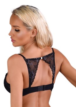 Push-up bra w/ lace racerback Black