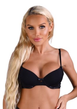 Push-up bra w/ lace racerback Black