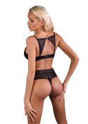 Push-up bra w/ lace racerback Black