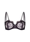 Very sexy embroidered bra Black