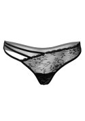 Very sexy floral lace string Black