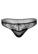 Very sexy floral lace string Black