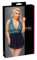 Cottelli CURVES - Babydoll Z Koronkową Górą I Siateczkową Spódnicą 3XL