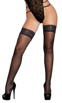 Cottelli LEGWEAR - Czarne Pończochy Samonośne Z Kropeczkami 3