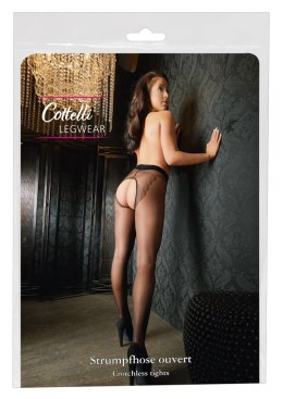 Cottelli LEGWEAR - Jedwabiste Rajstopy Z Otwartym Kroczem 3