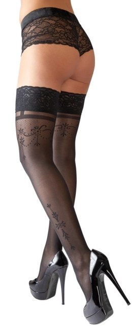 Cottelli LEGWEAR - Seksowne Pończochy Z Koronką I Eleganckimi Wzorami 2