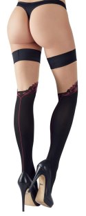 Cottelli LEGWEAR - Seksowne Samonośne Pończochy Z Eleganckim Wzorem 4