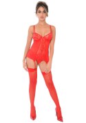 Lace Cami Corset with string Red