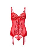 Lace Cami Corset with string Red