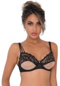 Unlined bra w faux underbust Black