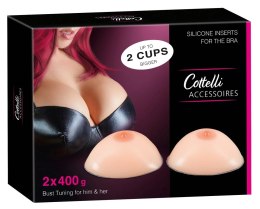 Cottelli ACCESSOIRES - Silikonowe Realistyczne Wkładki Do Piersi 400 g