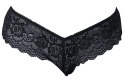 Cottelli LINGERIE - Wysokie Stringi Z Delikatnej Elastycznej Koronki S