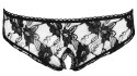 Cottelli LINGERIE - Seksowne Koronkowe Figi Z Otwartym Kroczem Czarne L