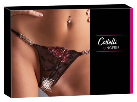 Cottelli LINGERIE - Seksowne Stringi Z Kwiatowym Wzorem S/M