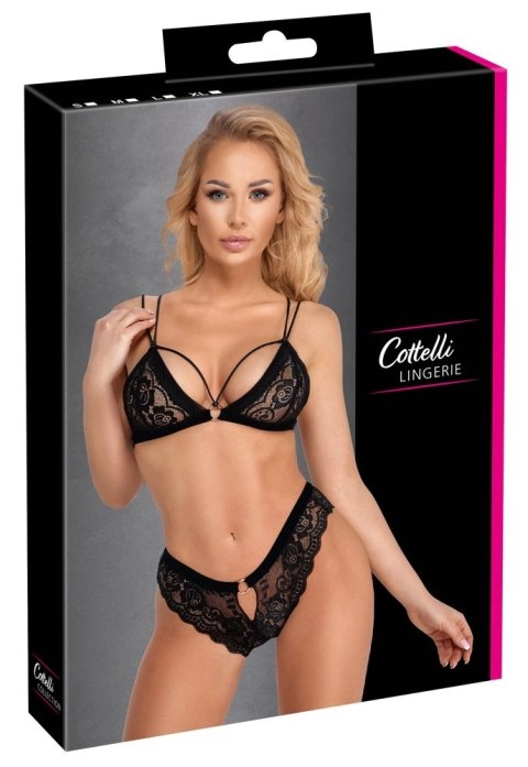 Cottelli LINGERIE - Koronkowy 2-Częściowy Komplecik Biustonosz I Figi XL