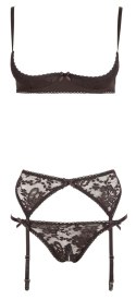 Cottelli LINGERIE - Seksowny 3-Częściowy Koronkowy Set 75B/S