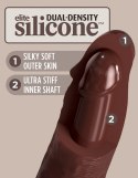 King Cock Elite - Realistyczne Silikonowe Dildo Z Przyssawką 18 CM Brązowy Kolor Skóry