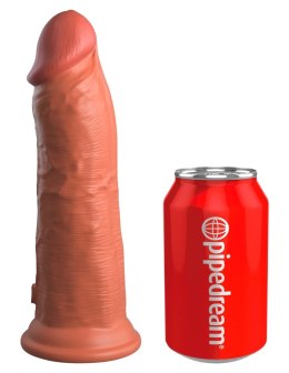 King Cock Elite - Realistyczne Silikonowe Dildo Z Przyssawką 20 CM Ciemny Kolor Skóry