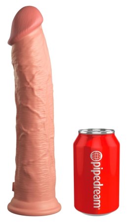 King Cock Elite - Realistyczne Silikonowe Dildo Z Przyssawką 28 CM Jasny Kolor Skóry