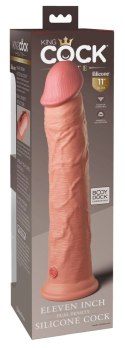 King Cock Elite - Realistyczne Silikonowe Dildo Z Przyssawką 28 CM Jasny Kolor Skóry