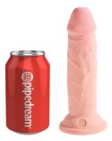 King Cock Plus - Realistyczne Naturalne Dildo Z Przyssawką 15 CM Jasny Kolor Skóry