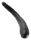 King Cock - Podwójne Realistyczne Dildo 41 CM Czarne