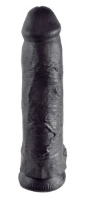 King Cock - Realistyczne Dildo Z Jądrami Czarne 30 CM