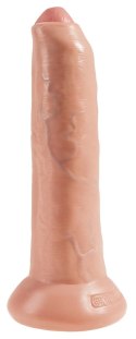 King Cock - Realistyczne Dildo Z Ruchomym Napletkiem 23 CM Jasny Kolor Skóry