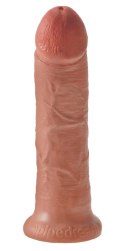 King Cock - Realistyczne Dildo Z Żyłkami I Przyssawką 20 CM Jasny Kolor Skóry