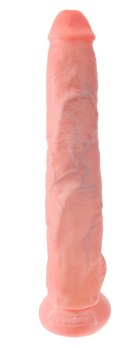 King Cock - Realistyczne Duże Dildo Z Przyssawką 36 CM Jasny Kolor Skóry