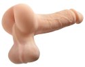 PET - Realistyczny Penis Z Jądrami I Otworem Cielisty XL 26 CM