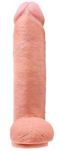 King Cock - Realistyczne Dildo Z Jądrami Cieliste 30 CM