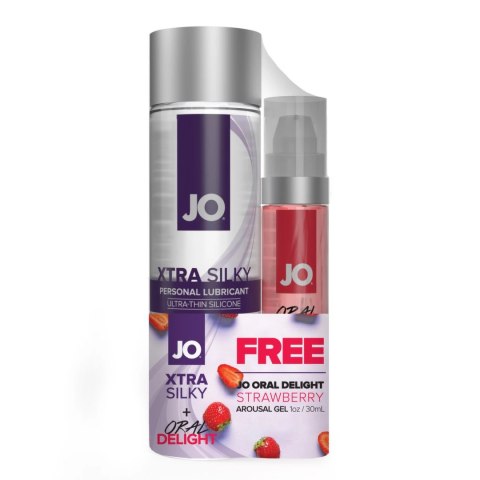 System JO - Żel Silikonowy 120 ml + FREE Truskawkowy Żel Na Łechtaczkę 30 ml