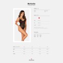 Obsessive - Seksowne Body Bez Kroku Bellastia Czarne XS/S