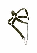 DNGEON Cross Cockring Harness Green