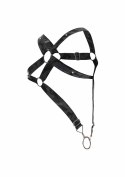 DNGEON Cross Cockring Harness Grey