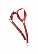 DNGEON Straigh Back Harness Red