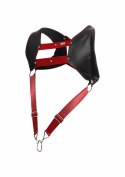 DNGEON Top Cockring Harness Red