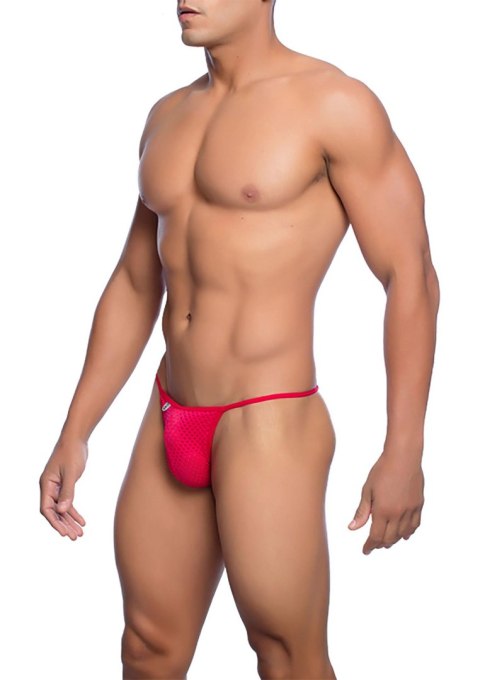 MOB Microfiber V String Thong Red