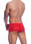 Rose Lace Boy Short Red