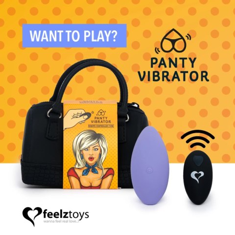 FeelzToys - Zdalnie Sterowany Wibrator Do Majtek Fioletowy