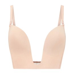 Bye Bra - Biustonosz Ultra Plunge Beżowy XXL