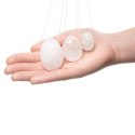 Kulki gejszy - La Gemmes Yoni Egg Set Clear Quartz