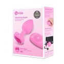 Zdalnie sterowany plug analny - B-Vibe Vibrating Heart Plug S/M Pink