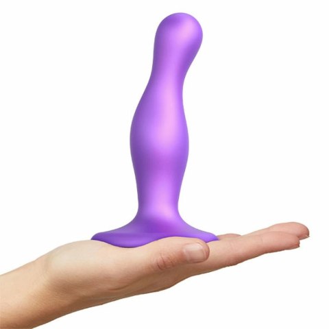 Dildo - Strap-On-Me Dildo Plug Curvy Metallic Purple M