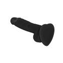 Dildo - Strap-On-Me Soft Realistic Dildo Black XL