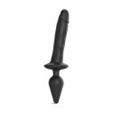 Dildo - Strap-On-Me Switch Plug-in Realistic Dildo Black XXL