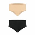 Niewidzialne majtki - Bye Bra Invisible High Brief Nude + Black XXL