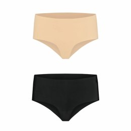 Niewidzialne majtki - Bye Bra Invisible High Brief Nude + Black XXL