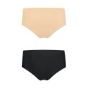 Niewidzialne majtki - Bye Bra Invisible High Brief Nude + Black L